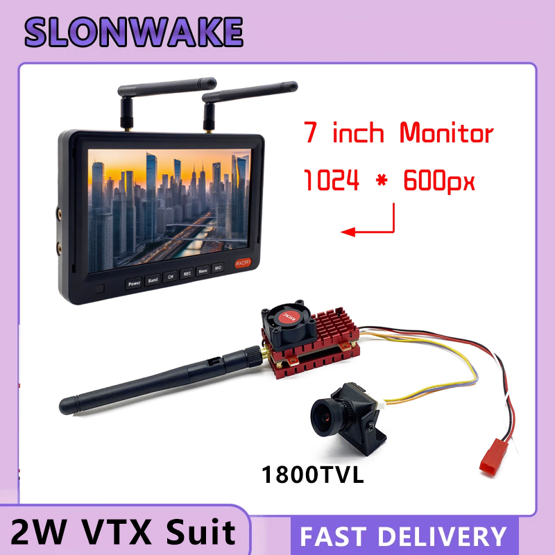 SLONWAKE 5.8G 2W VTX FPV 1800T - Drone Racing Camera avaliação e preço